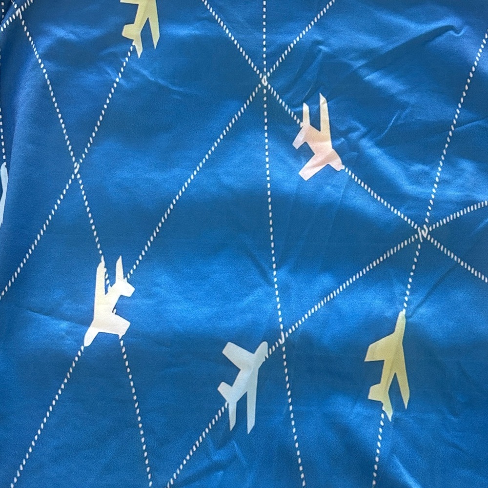Blue Airplane Pattern Luggage Protective Cover - Picture 5 of 5